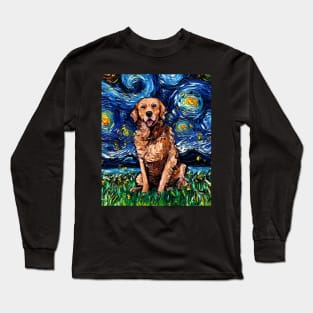 Dark Coat Golden Retriever Night Long Sleeve T-Shirt